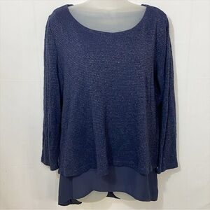 LOFT | Double Layer Shimmer Top